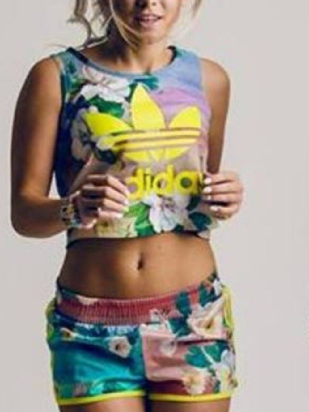 adidas Floralina Trefoil Top